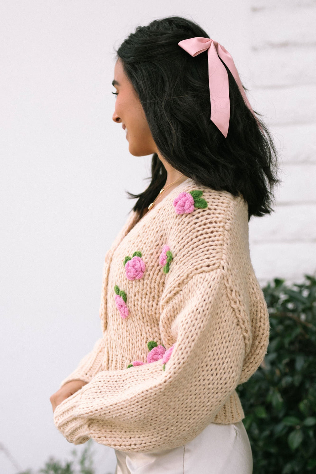 Floral Knit Cardigan