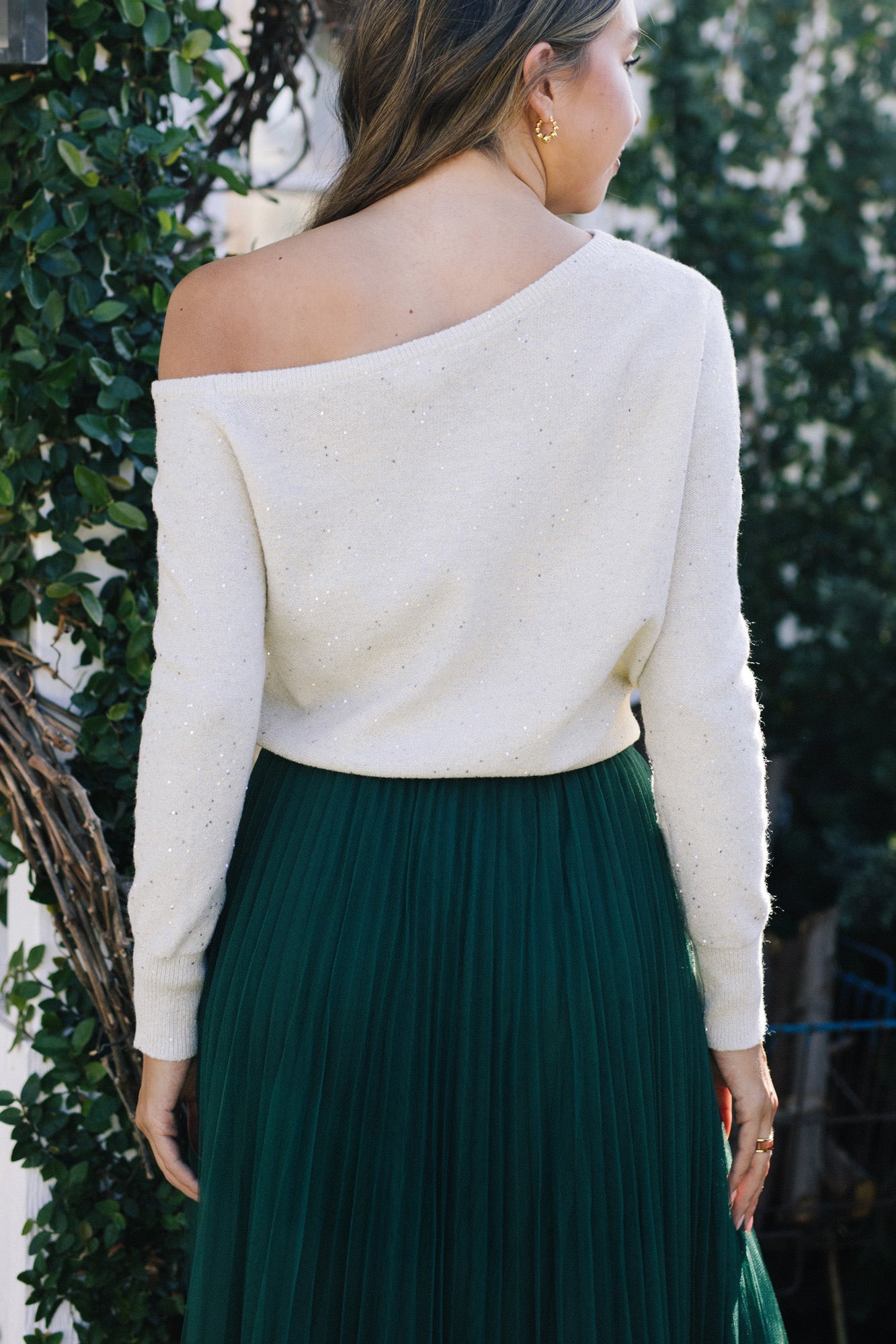 Jewel Sequin Knit Sweater