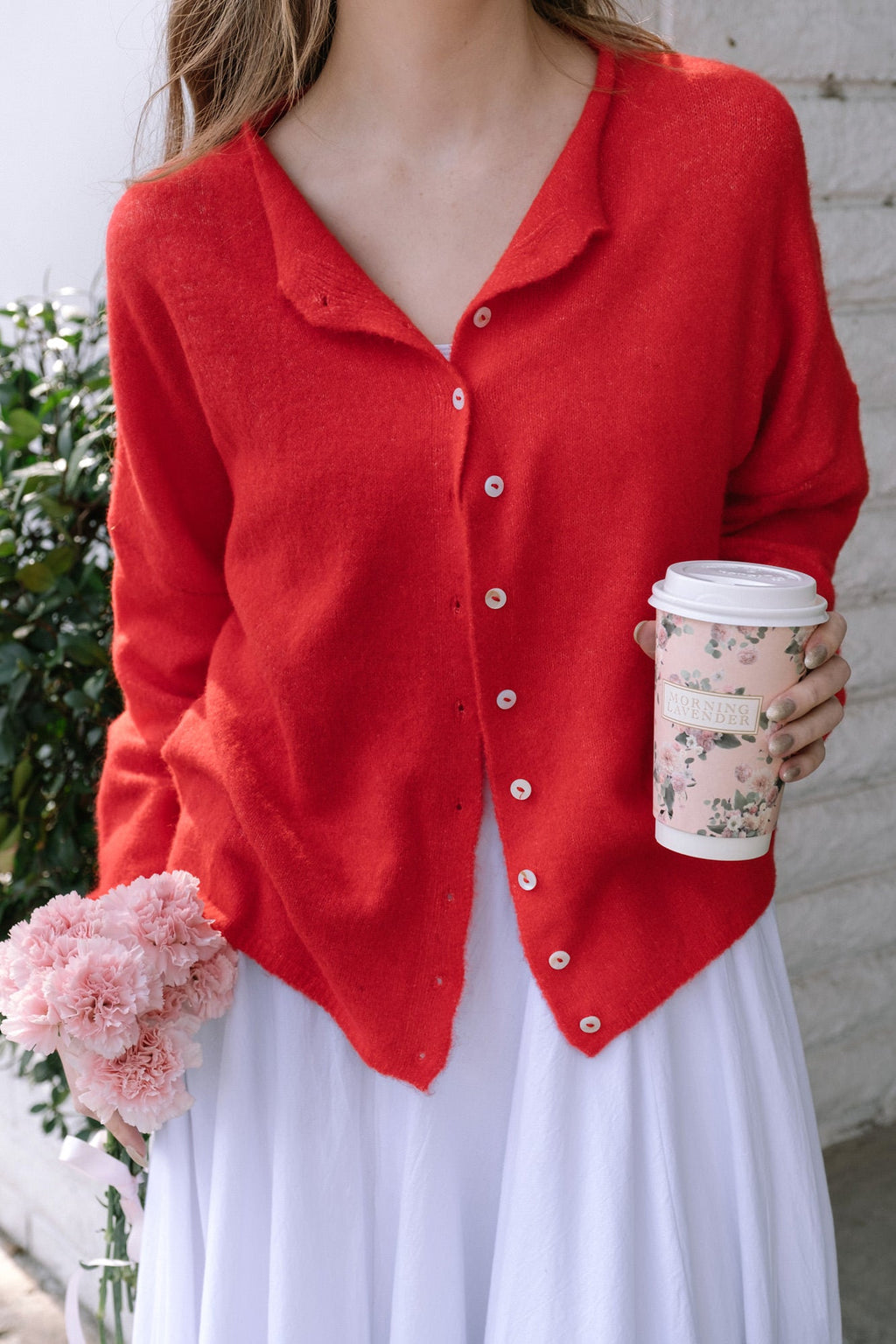 Buttoned Knit Cardigan