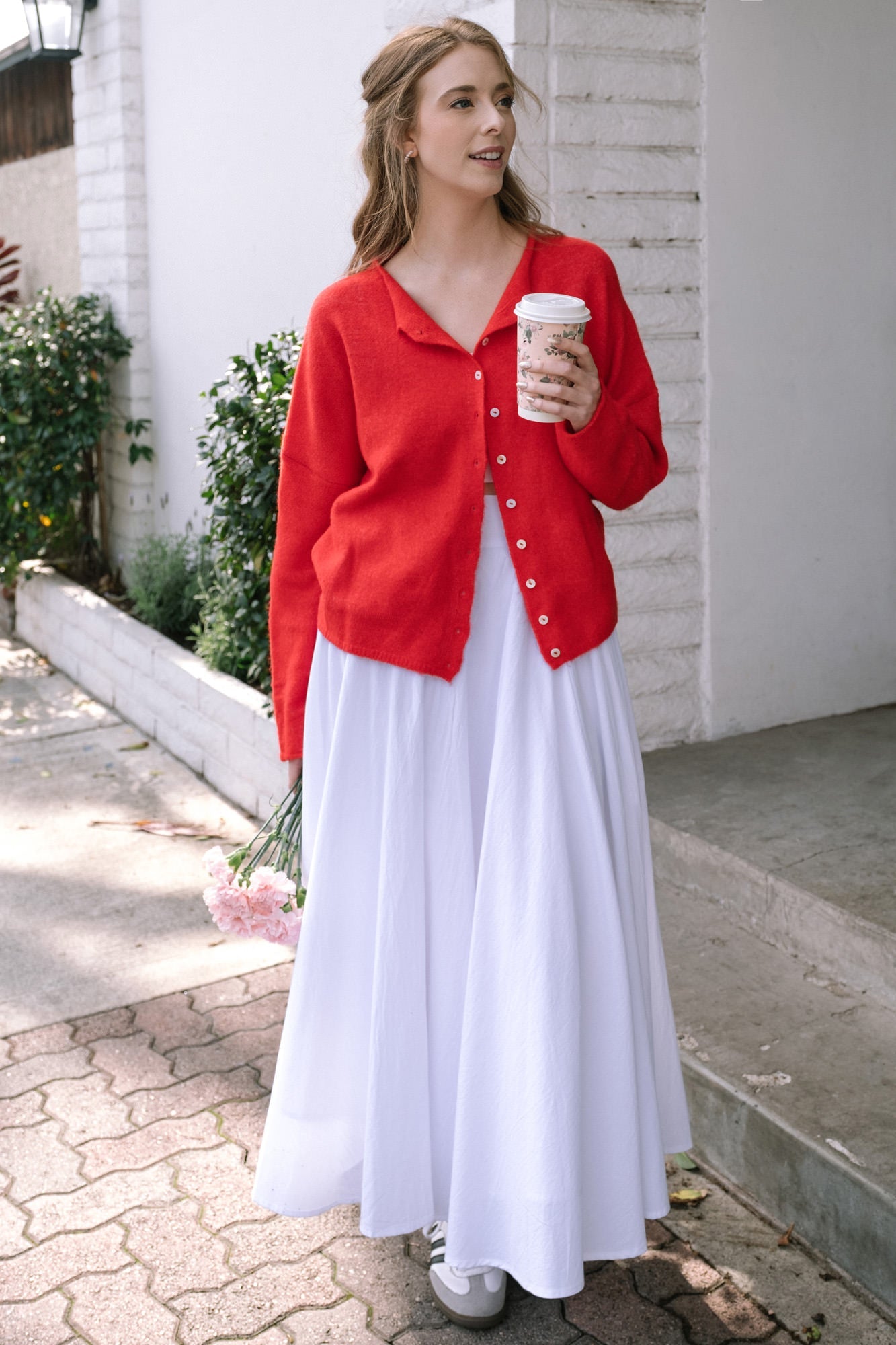 Buttoned Knit Cardigan