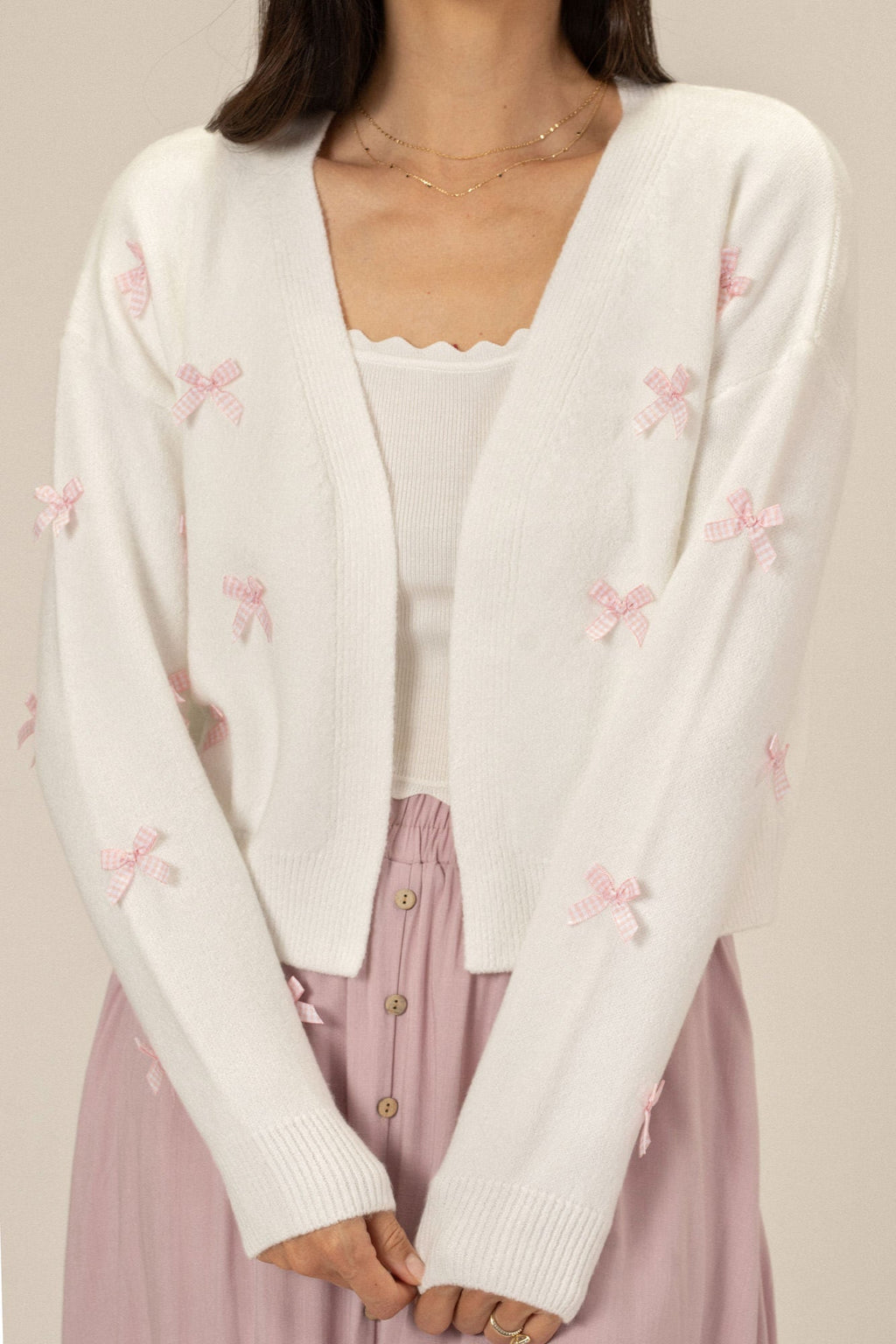 Bow Knit Cardigan
