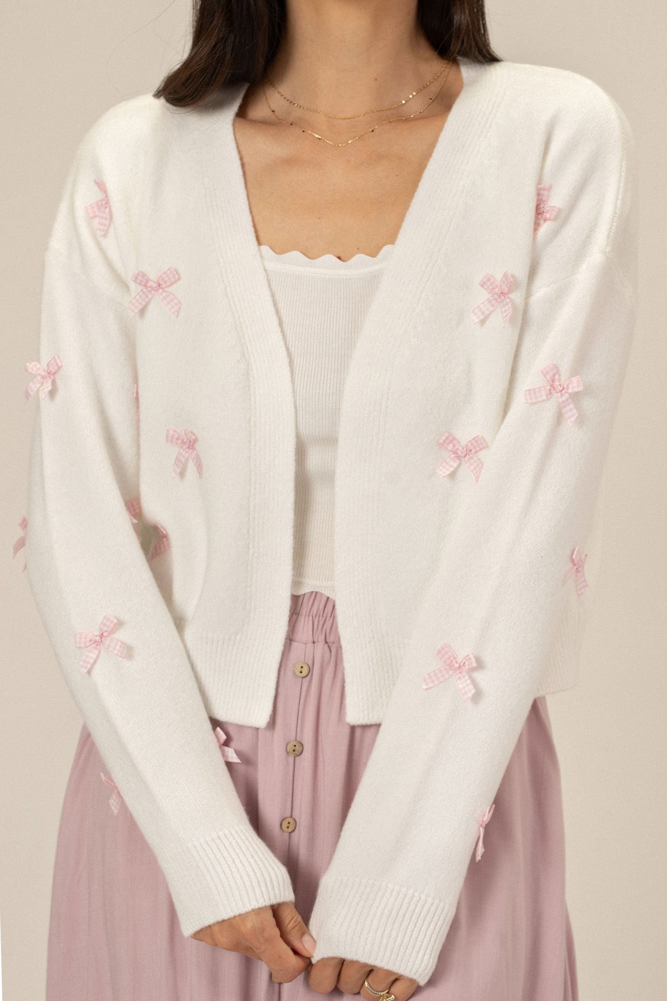 Bow Knit Cardigan