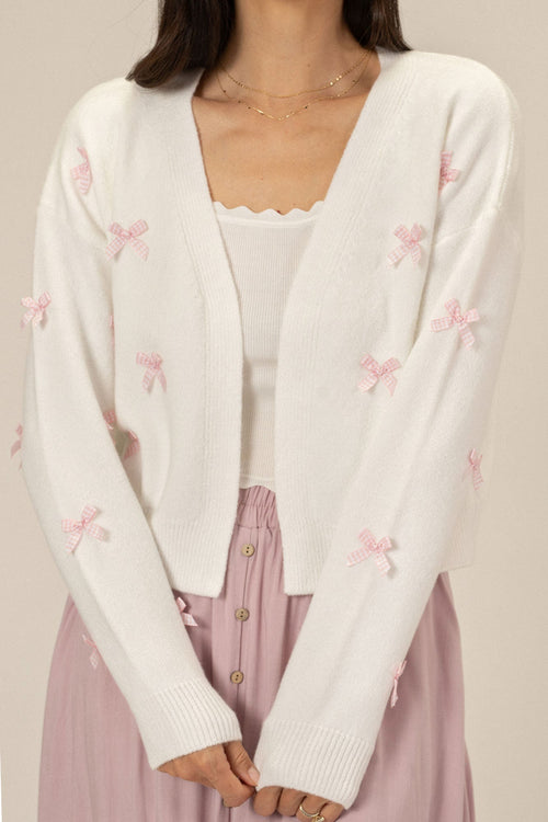 Bow Knit Cardigan