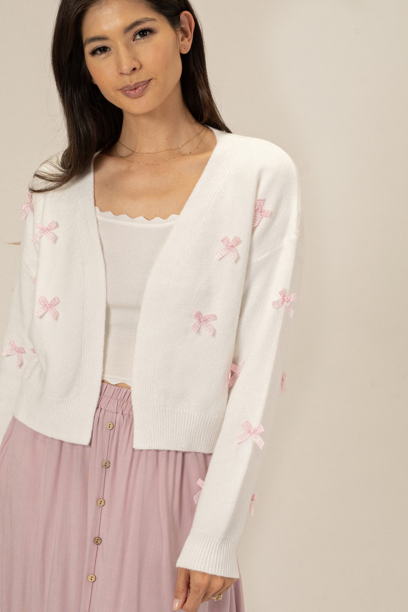 Bow Knit Cardigan