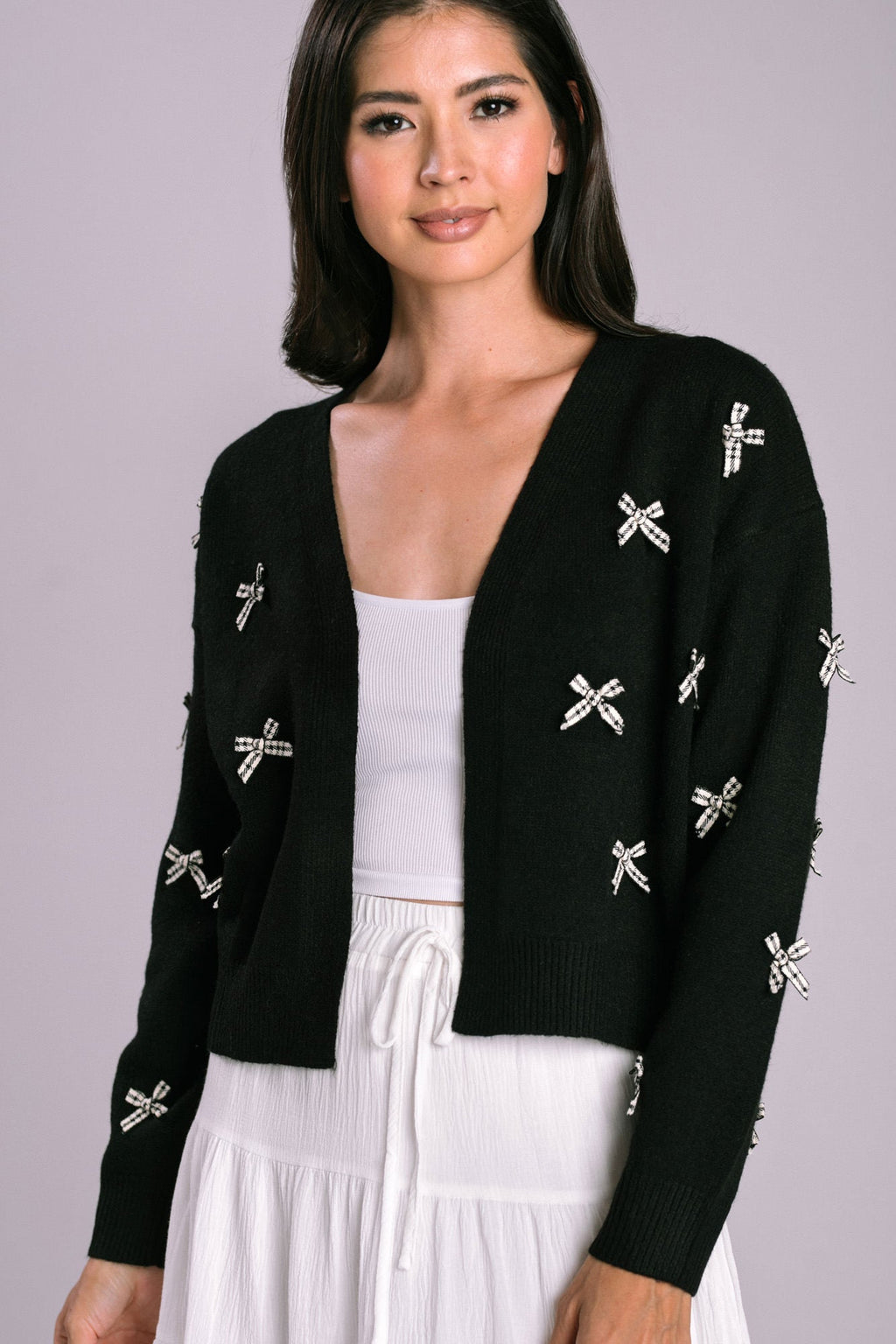 Bow Knit Cardigan