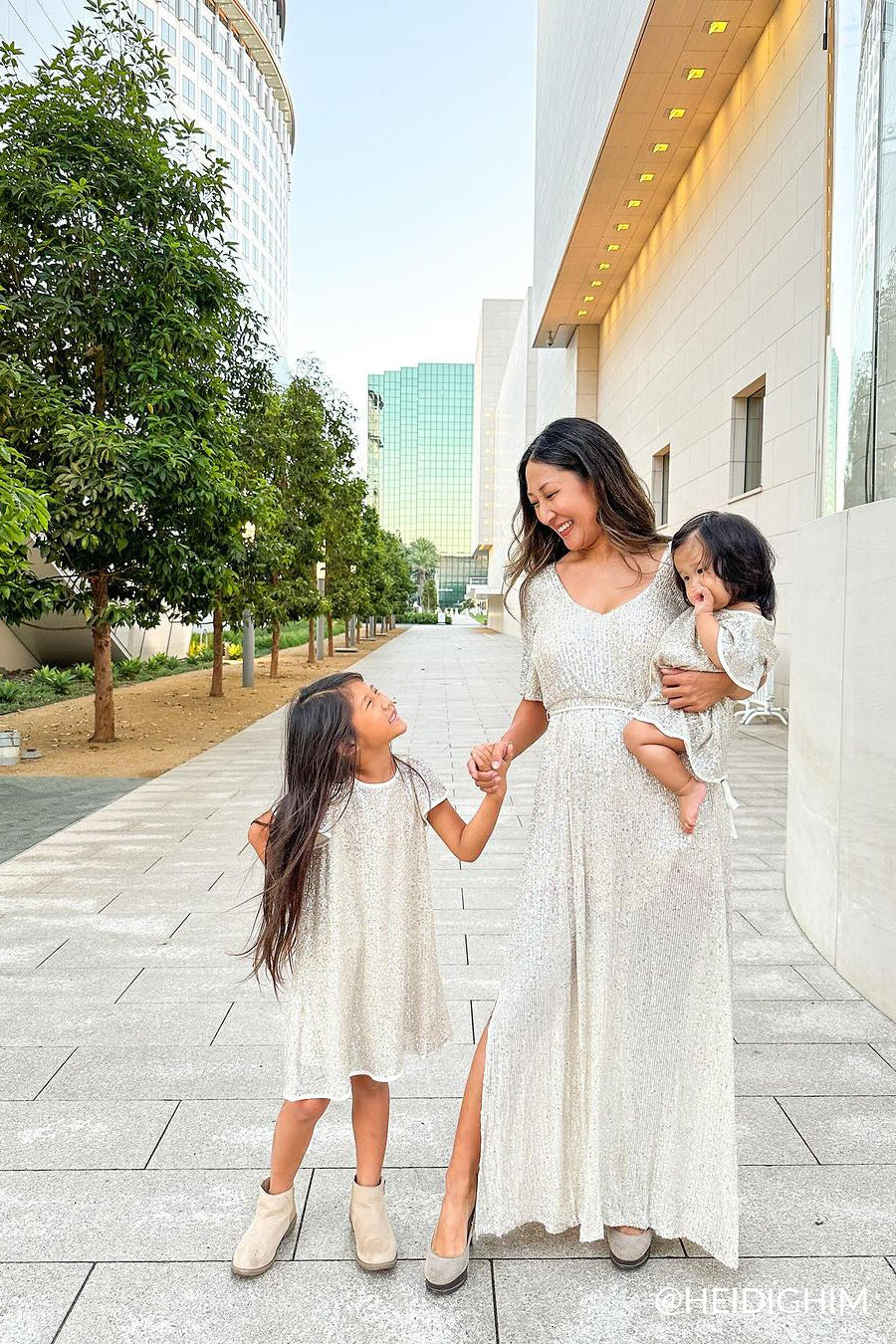 Silver Sequin Maxi Dress