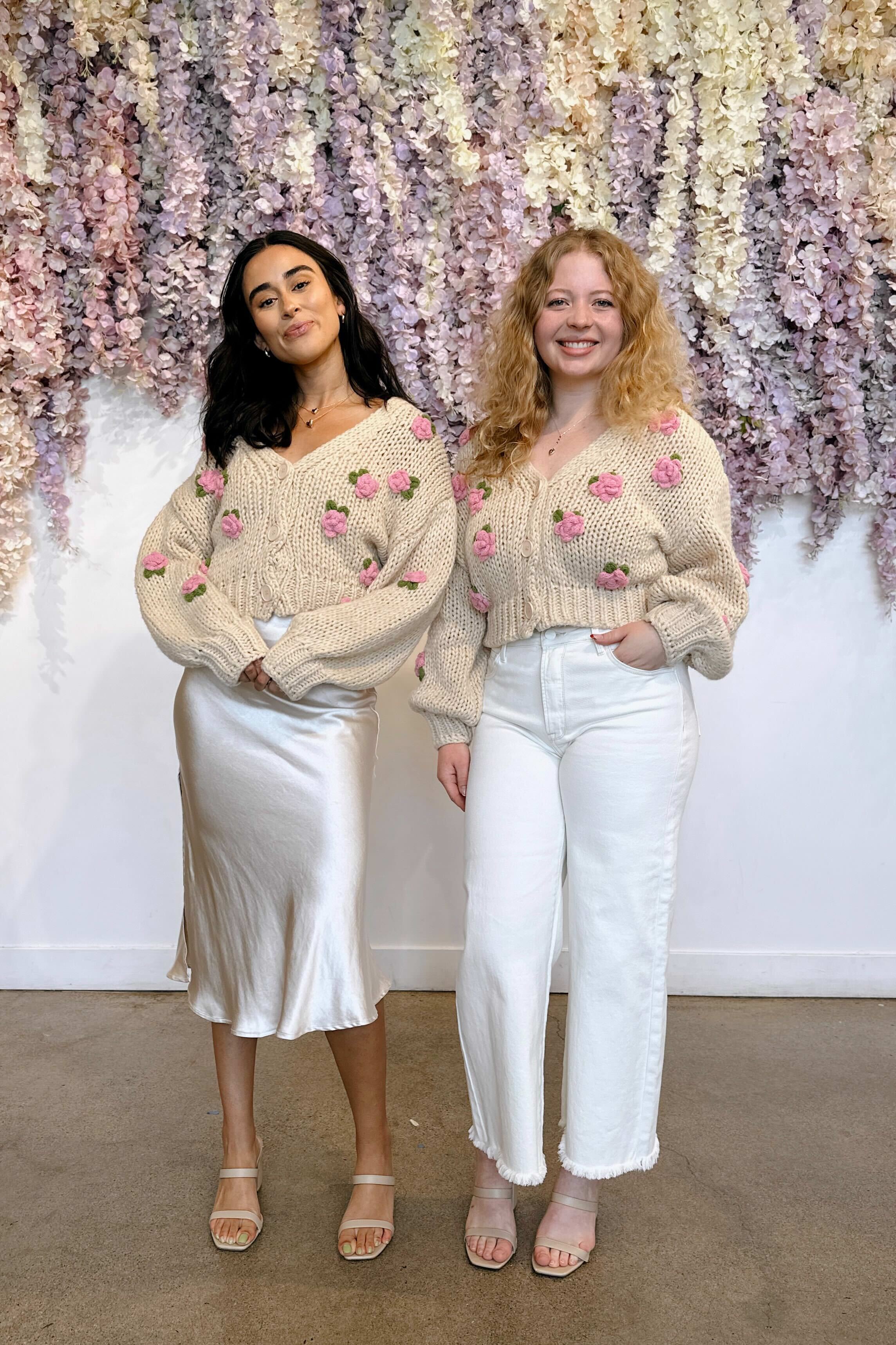 Floral Knit Cardigan